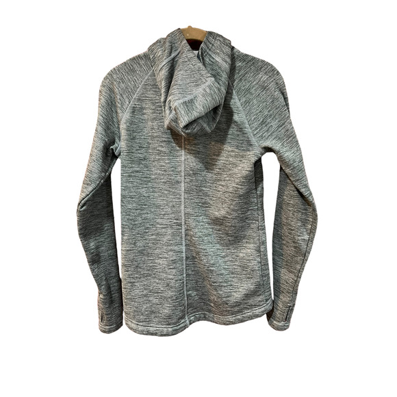 North Face Heather Gray Jacket Full Zip with Hood Size XS - Picture 2 of 5